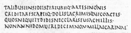 Капитальное письмо IV в. христ. эры. Ватиканская рукопись «Энеиды» Вергилия (отрывок из 2-й песни)