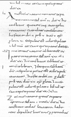 Каролингский минускул. Рукопись 796