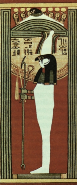 Осирис — Секар (бог плодородия и покровитель мертвых). Рисунок из «Книги мертвых» Ани. Около 1450 г. до н. э
