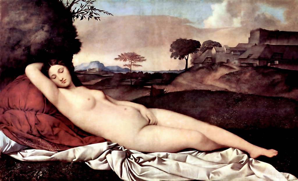 Джорджоне.    Спящая Венера.  Около 1508-1510 гг.