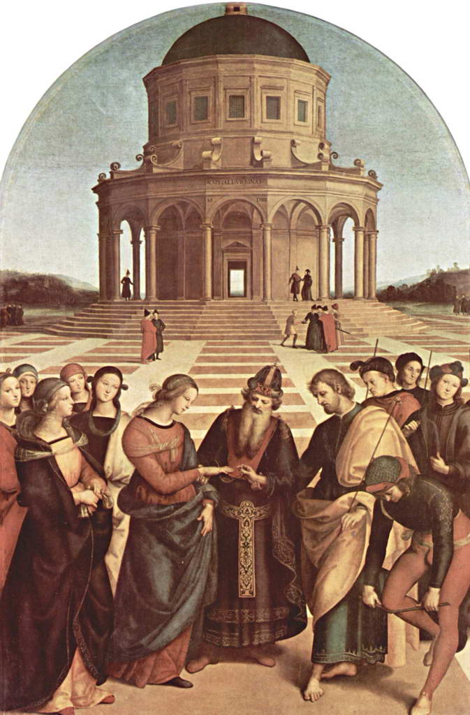 Рафаэль Санти. Обручение Марии. 1504 г.
