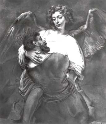 Борьба Иакова с ангелом.
