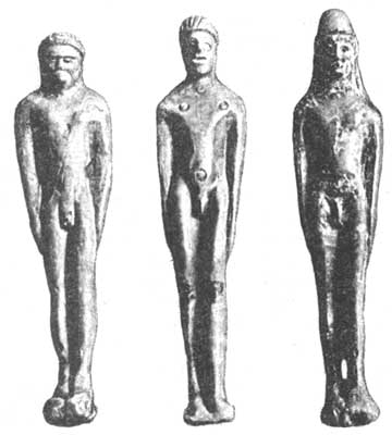 Вотивные бронзовые статуэтки из Лавиния.