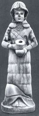 Статуя богини из храма в Мари.