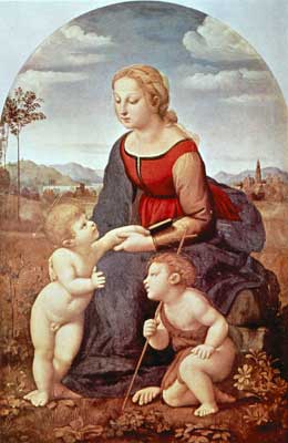 Мадонна с младенцем и Иоанном Крестителем.