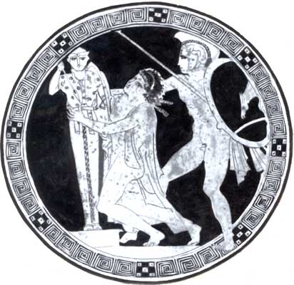 Одиссей и Диомед похищают из Трои палладий.