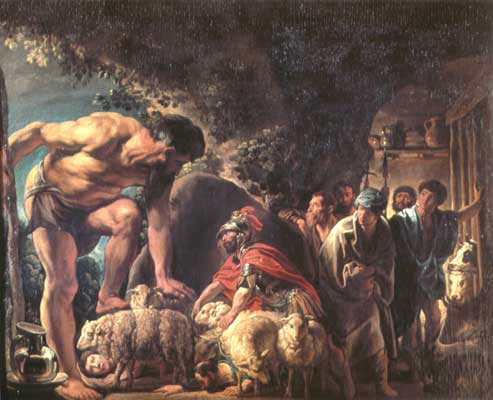 Одиссей в пещере Полифема.