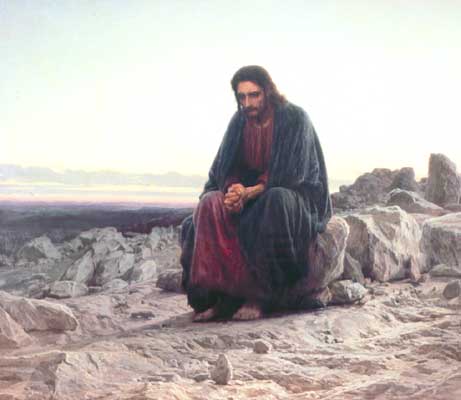 Христос в пустыне.