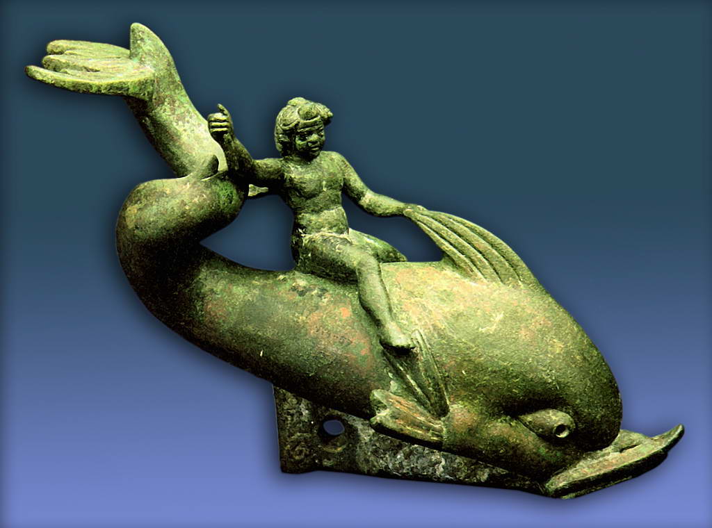 Эрот на дельфине. 3 век н.э.