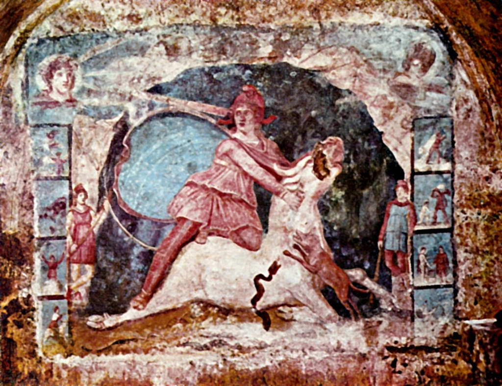 Митреума Барберини. Митра с быком. Конец 2 века н.э.