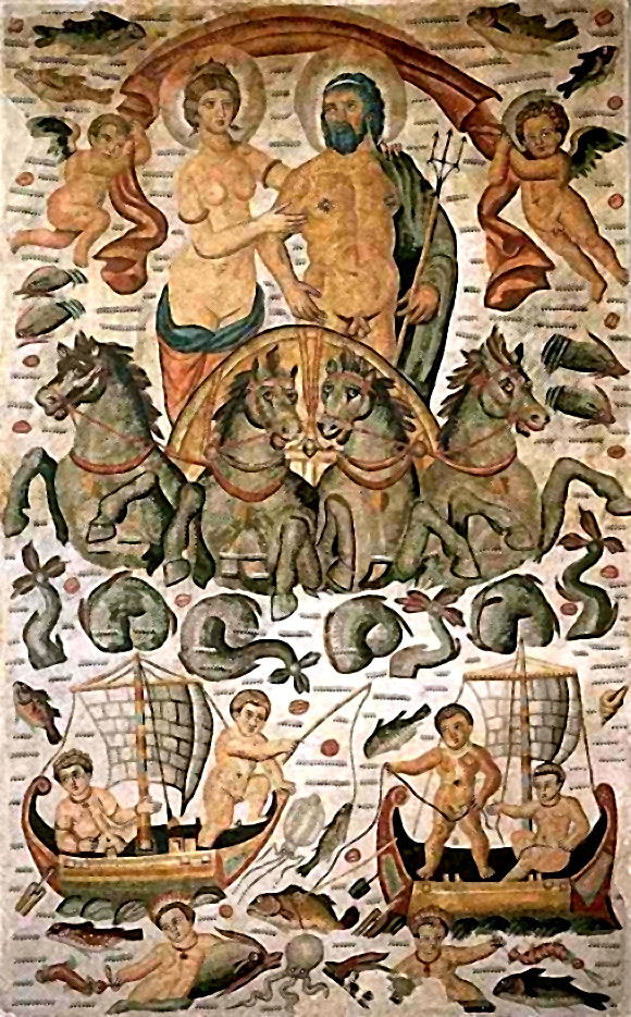 Триумф Амфитриты. Мозаика.  1–3 вв. н.э.