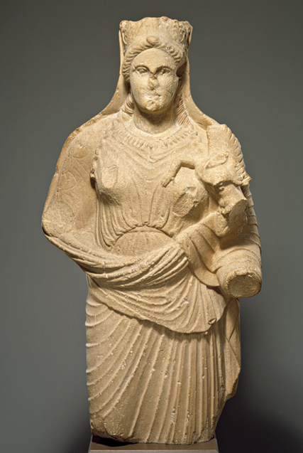 Статуя Афродиты с крылатым Эросом.    4 в. до н.э.