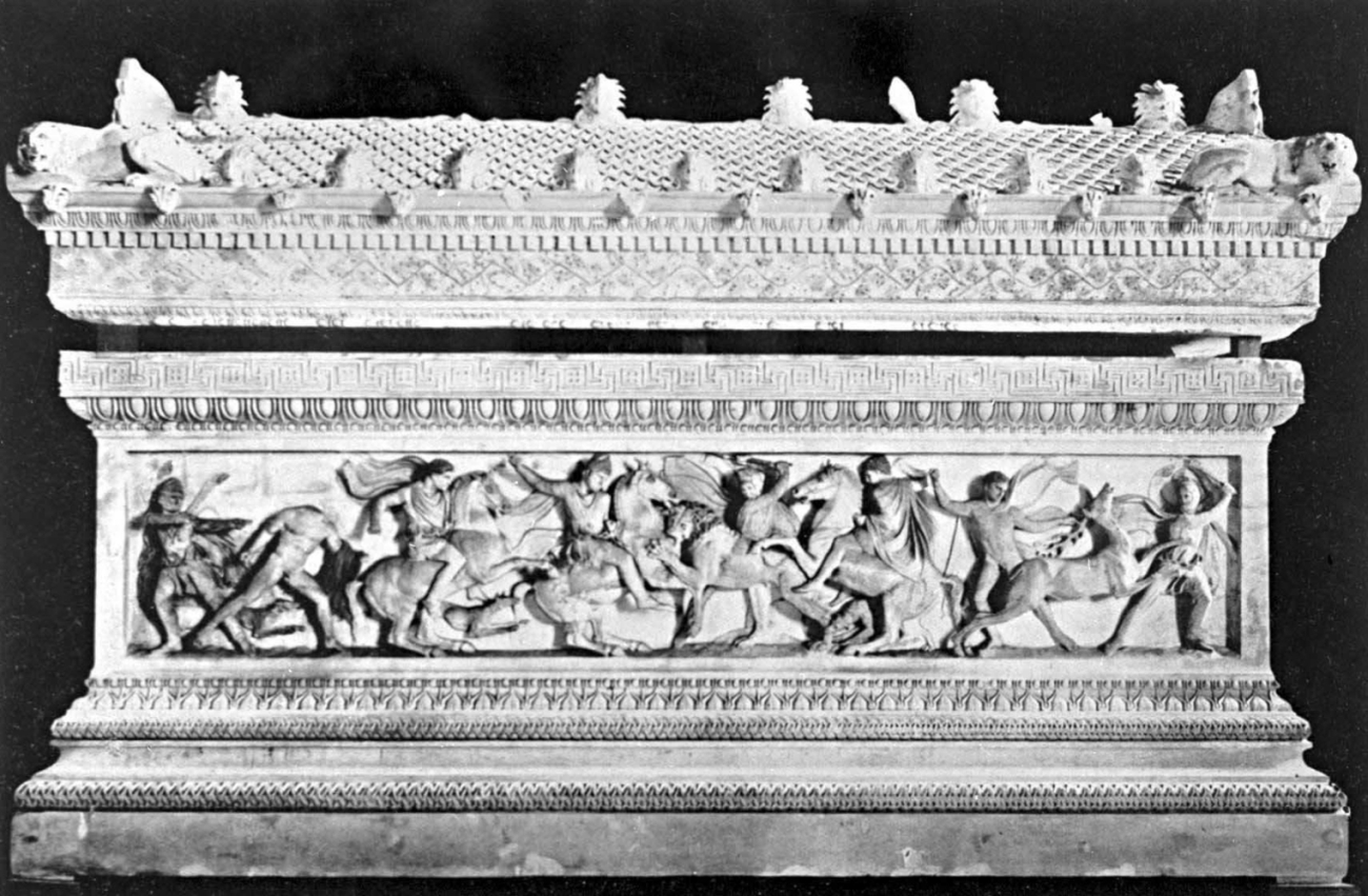 Т. н. саркофаг Александра из Сидона. Мрамор. Около 325 - 310 гг. до н.э. Археологический музей. Стамбул.