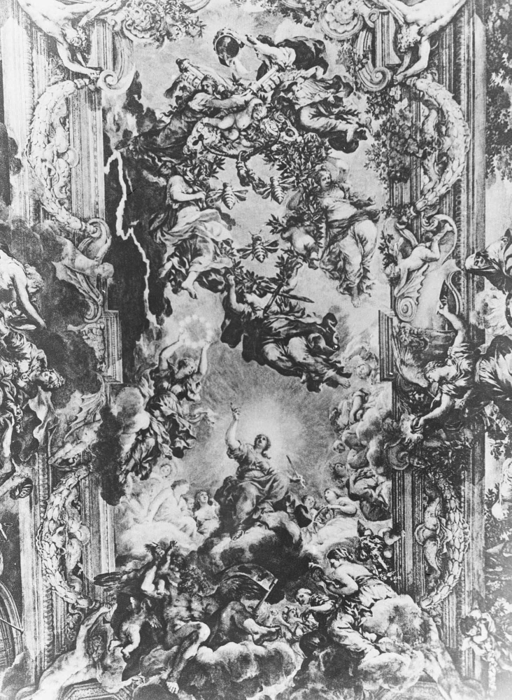 Пьетро да Кортона. Плафон в Палаццо Барберини в Риме. 1633 - 1639.