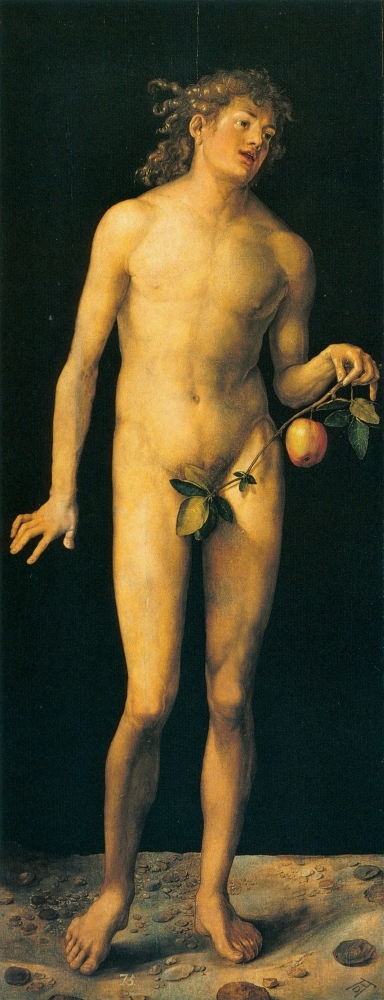 Диптих «Адам и Ева». Адам. 1507. Прадо. Мадрид