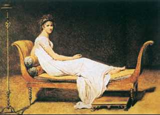 Ж. Л. Давид. «Портрет мадам Рекамье». 1800 г. Лувр. Париж