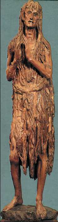 Донателло. «Кающаяся Мария Магдалина». Тонированное дерево. Ок. 1456 г.