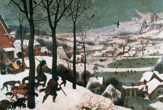 П. Брейгель Старший. «Охотники на снегу». 1565 г. Художественно-исторический музей. Вена