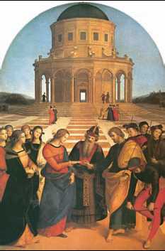 Рафаэль. «Обручение Марии». 1504 г. Галерея Брера. Милан