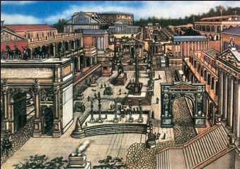 Форум Романум в Риме. 6 в. до н. э. Реконструкция