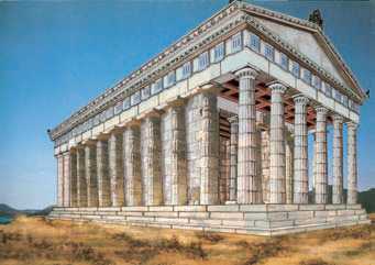 Храм Аполлона в Дельфах. Реконструкция