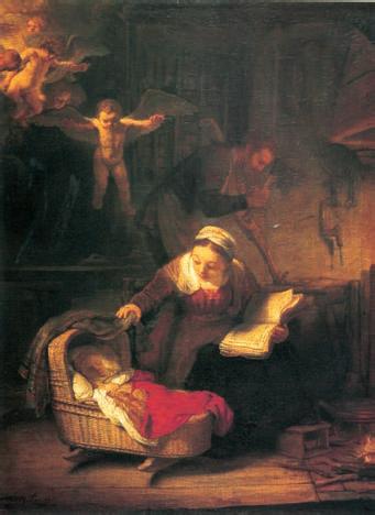 Рембрандт. «Святое семейство». 1645 г. Государственный Эрмитаж. Санкт-Петербург