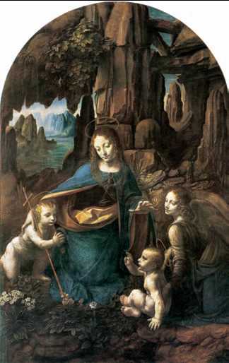 Леонардо да Винчи. «Мадонна в скалах». 1483—94 гг. Лувр. Париж