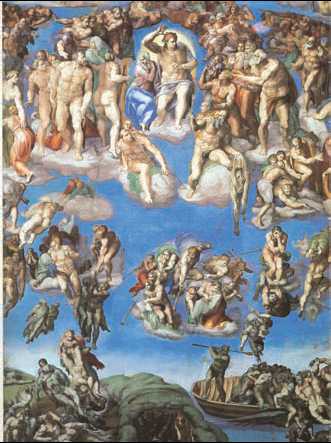 Микеланджело. «Страшный суд». Фреска. 1536—41 гг. Сикстинская капелла. Ватикан