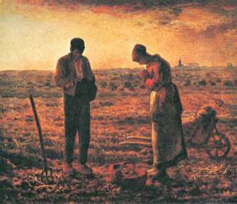 Ж. Ф. Милле. «Анжелюс». 1857—59 гг. Лувр. Париж