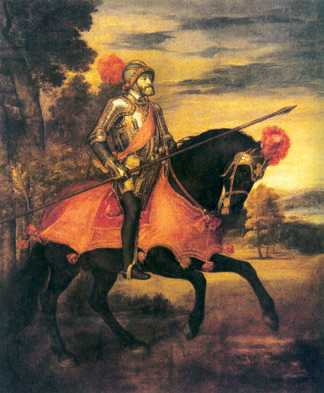 Тициан. «Портрет Карла V в сражении при Мюльберге». 1548 г. Прадо. Мадрид