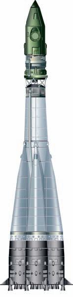 Ракетаноситель «Восток» с космическим кораблём «Восток-1»