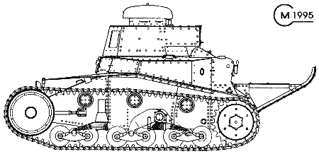Танк Т-18 с ходовой частью по типу Т-26
