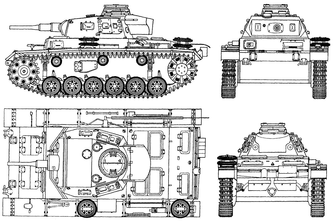 Средний танк Pz Kpfw III (Т-III) 