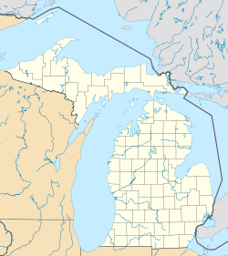 Map showing the location of Newaygo State Park