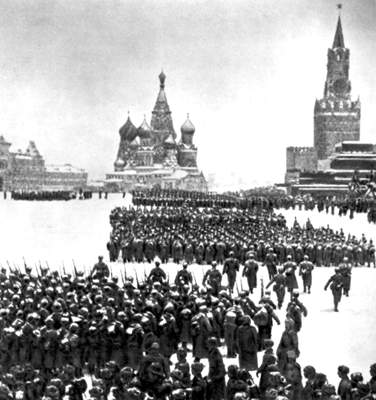 Парад 7 ноября 1941.