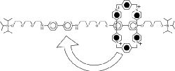 Ротаксан, в котором цикл способен передвигаться вдоль цепи при изменении pH