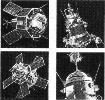 Некоторые спутники серии Космос