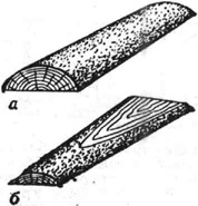 Обапол: а - горбыльный; б = дощатый