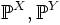 \mathbb{P}^X,\mathbb{P}^Y