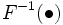 F^{-1}(\bullet)