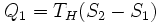\,\!Q_1=T_H(S_2-S_1)