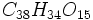 C_{38} H_{34} O_{15}\,\!