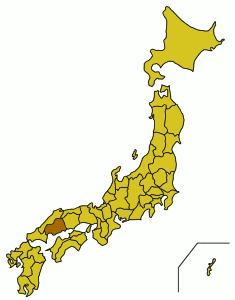 Расположение префектуры Хиросима