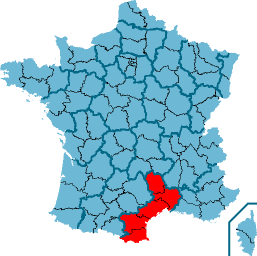 Лангедок — Руссильон на карте Франции