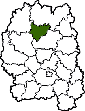 Лугинский район на карте