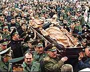 Похороны Вазгена Саркисяна 29 октября 1999