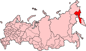 Корякский автономный округ на карте РФ в январе 2007