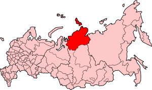 Таймырский (Долгано-Ненецкий) автономный округ на карте РФ в 2005 г.