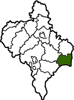 Снятынский район на карте