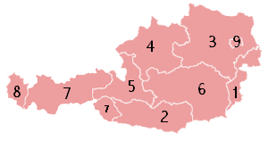 Сколько земель в австрии самый маленький штат в сша по площади